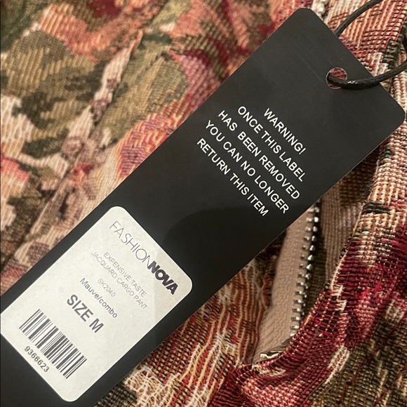 Fashion nova cargo floral Tapestry Pants - Picture 2 of 6